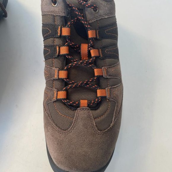 TIMBERLAND MEN\'S CRESTRIDGE LOW HIKING SHOES BROWN / ORANGE A13JP SIZE : 12 main image 4